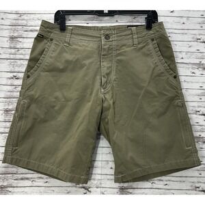 Kuhl Men's Ramblr Shorts Size 32 Green Vintage Patina Dye Hiking Performance 11"